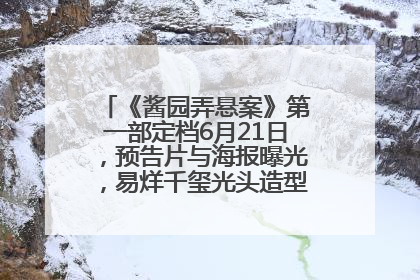 《酱园弄悬案》第一部定档6月21日，预告片与海报曝光，易烊千玺光头造型饰演“周瞎子”