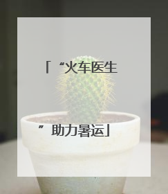 “火车医生”助力暑运