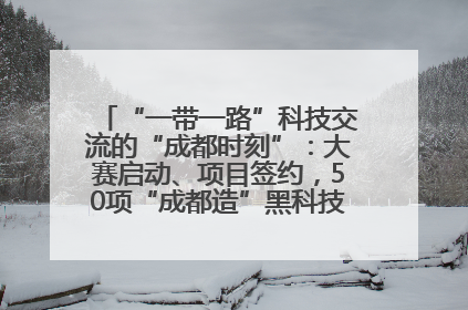 “一带一路”科技交流的“成都时刻”：大赛启动、项目签约，50项“成都造”黑科技吸引多国客商