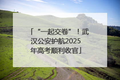“一起交卷”！武汉公安护航2025年高考顺利收官
