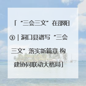 “三会三文”在邵阳③｜洞口县谱写“三会三文”落实新篇章 构建协同联动大格局