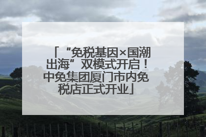 “免税基因×国潮出海”双模式开启！中免集团厦门市内免税店正式开业