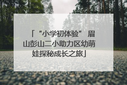 “小学初体验” 眉山彭山二小助力区幼萌娃探秘成长之旅
