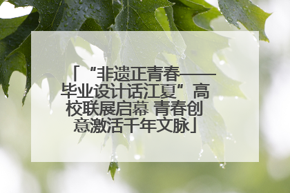 “非遗正青春——毕业设计话江夏”高校联展启幕 青春创意激活千年文脉