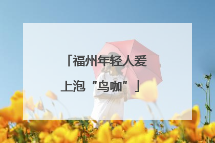 福州年轻人爱上泡“鸟咖”