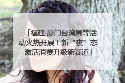 福建·厦门台湾周等活动火热开展！新“夜”态激活消费升级新赛道