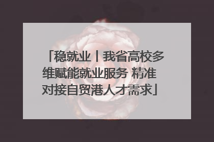 稳就业丨我省高校多维赋能就业服务 精准对接自贸港人才需求