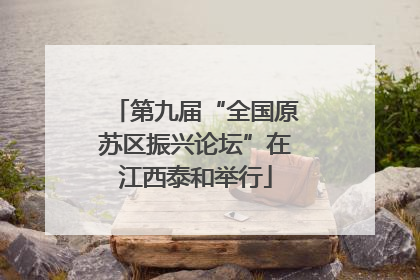第九届“全国原苏区振兴论坛”在江西泰和举行