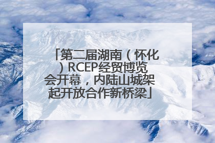 第二届湖南（怀化）RCEP经贸博览会开幕，内陆山城架起开放合作新桥梁