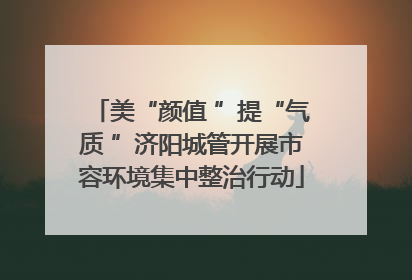 美“颜值 ”提“气质 ”济阳城管开展市容环境集中整治行动