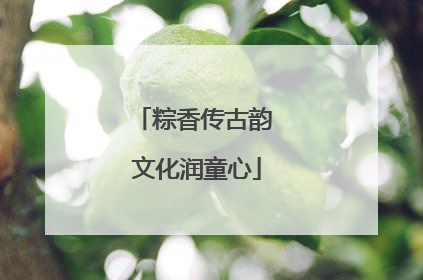 粽香传古韵 文化润童心