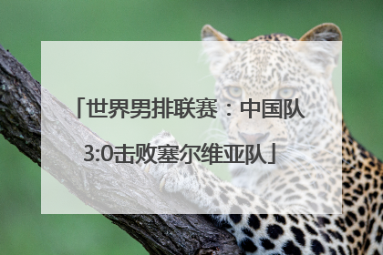 世界男排联赛：中国队3:0击败塞尔维亚队