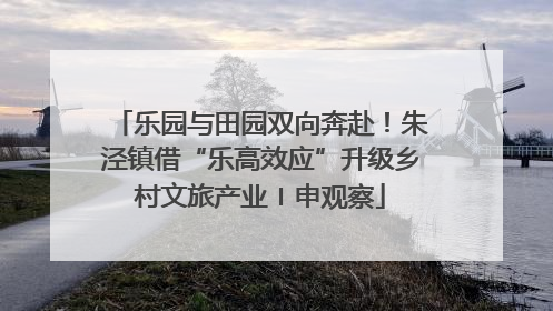 乐园与田园双向奔赴！朱泾镇借“乐高效应”升级乡村文旅产业〡申观察