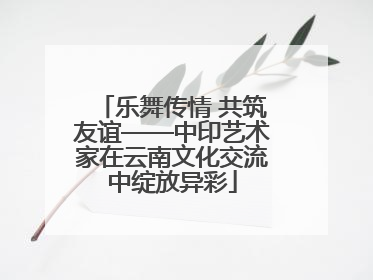 乐舞传情 共筑友谊——中印艺术家在云南文化交流中绽放异彩