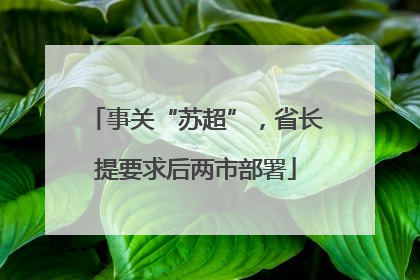 事关“苏超”，省长提要求后两市部署