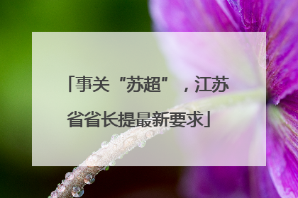 事关“苏超”，江苏省省长提最新要求