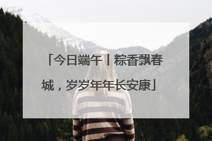 今日端午丨粽香飘春城，岁岁年年长安康