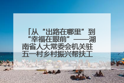 从“出路在哪里”到“幸福在眼前”——湖南省人大常委会机关驻五一村乡村振兴帮扶工作队书写振兴答卷
