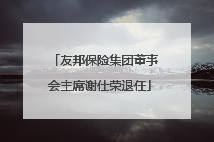 友邦保险集团董事会主席谢仕荣退任