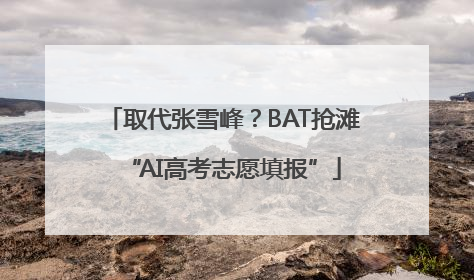取代张雪峰？BAT抢滩“AI高考志愿填报”