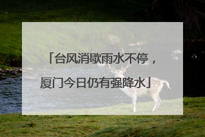 台风消歇雨水不停，厦门今日仍有强降水