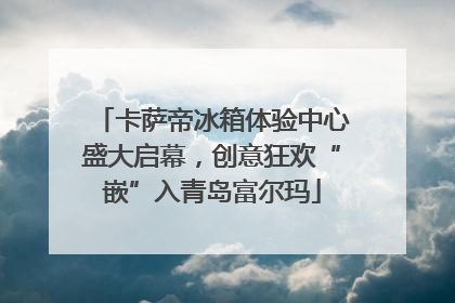 卡萨帝冰箱体验中心盛大启幕，创意狂欢“嵌”入青岛富尔玛