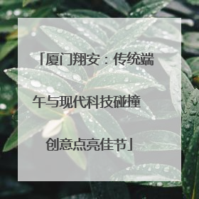 厦门翔安：传统端午与现代科技碰撞 创意点亮佳节