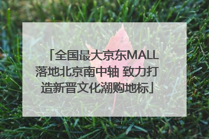 全国最大京东MALL落地北京南中轴 致力打造新晋文化潮购地标