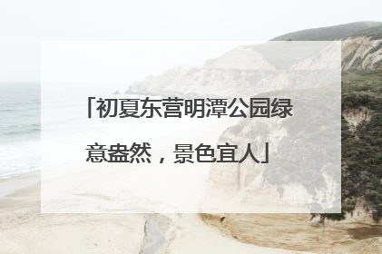 初夏东营明潭公园绿意盎然，景色宜人