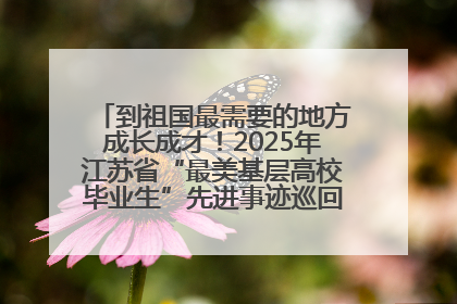 到祖国最需要的地方成长成才！2025年江苏省“最美基层高校毕业生”先进事迹巡回宣讲会在宁启动