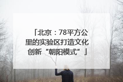北京：78平方公里的实验区打造文化创新“朝阳模式”