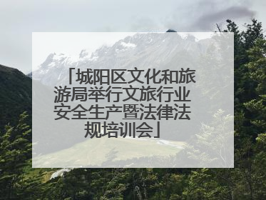 城阳区文化和旅游局举行文旅行业安全生产暨法律法规培训会