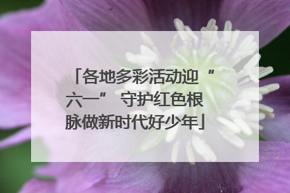 各地多彩活动迎“六一” 守护红色根脉做新时代好少年