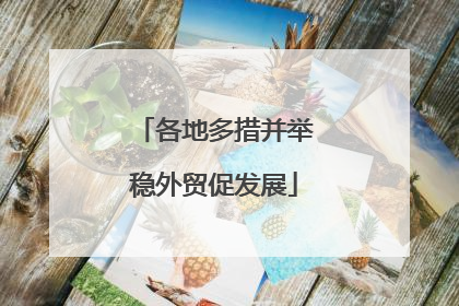 各地多措并举稳外贸促发展