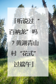 听说过“百衲龙”吗？黄湖青山村“花式”过端午