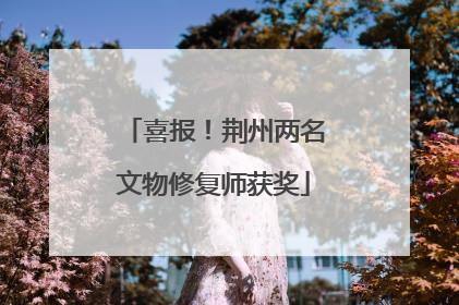 喜报！荆州两名文物修复师获奖