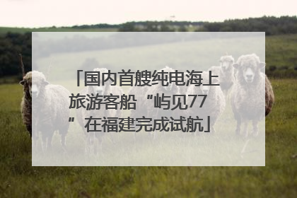 国内首艘纯电海上旅游客船“屿见77”在福建完成试航