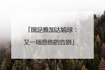 国足雅加达输球：又一场悲伤的告别
