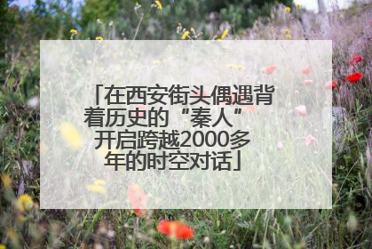 在西安街头偶遇背着历史的“秦人” 开启跨越2000多年的时空对话