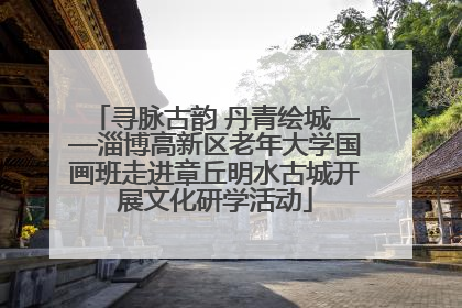 寻脉古韵 丹青绘城——淄博高新区老年大学国画班走进章丘明水古城开展文化研学活动