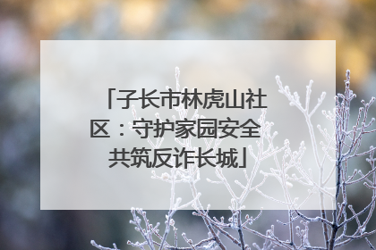 子长市林虎山社区：守护家园安全 共筑反诈长城