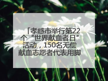 孝感市举行第22个“世界献血者日”活动，150名无偿献血志愿者代表用脚步丈量“中华孝爱第一山”