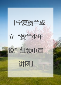 宁夏贺兰成立“贺兰少年说”红领巾宣讲团