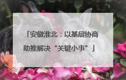 安徽淮北：以基层协商助推解决“关键小事”