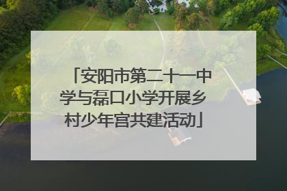 安阳市第二十一中学与磊口小学开展乡村少年宫共建活动