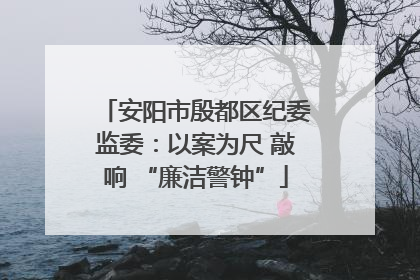 安阳市殷都区纪委监委：以案为尺 敲响 “廉洁警钟”