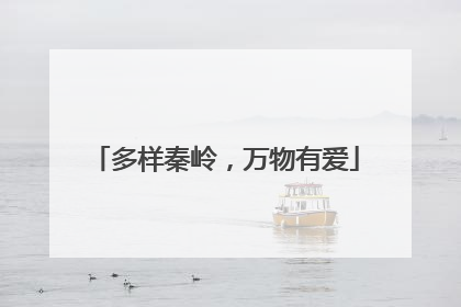 多样秦岭，万物有爱