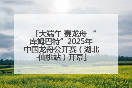 大端午 赛龙舟 “库姆巴特”2025年中国龙舟公开赛（湖北·仙桃站）开幕