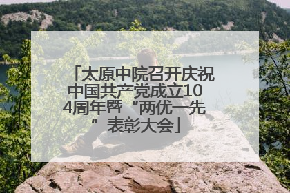 太原中院召开庆祝中国共产党成立104周年暨“两优一先”表彰大会