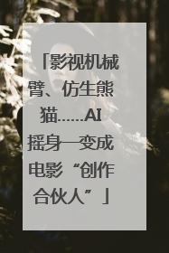 影视机械臂、仿生熊猫……AI摇身一变成电影“创作合伙人”